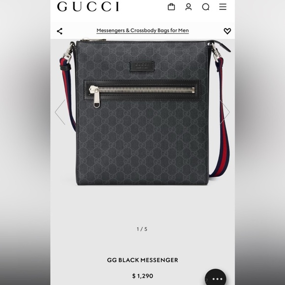 🔥Auth Gucci Supreme Shoulder Crossbody Bag GG PVC Leather - Picture 2 of 16